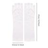 Nail Art UV Protection Gloves for UV LED Lamp Nail Dryer Light Radiation Protection, Nail Art Tool Open-toed White
