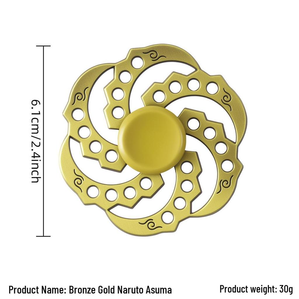 Ancient Bronze Zinc Alloy Cross Fingertip Spinner - EDC Decompression Toy  