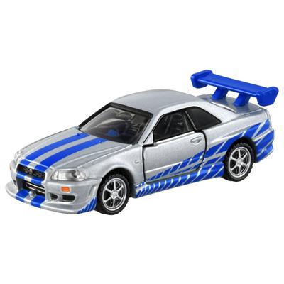 Azul TAKARA TOMY Premium Unlimited 08 Fast Furious BNR34 SKYLINE Mini coche de juguete 6 años o más En caja Cumple con los estándares de seguridad de juguetes Marca ST