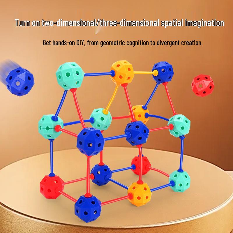 3D Interlocking Beads: Spatial Geometry Building Blocks for Kids