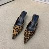 Estivi Gladiatore Donna Mules Pantofole Moda Elegante Punta Appuntita Ciabatte Scarpe Signore Outdoor Abito Tacco Alto Sandali