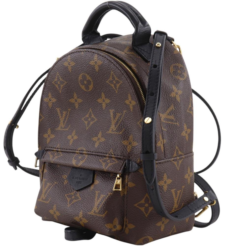 LOUIS VUITTON Palm Springs Backpack MINI Backpack Daypack M44873 2WAYShoulder Brown Monogram canvas Women Used
