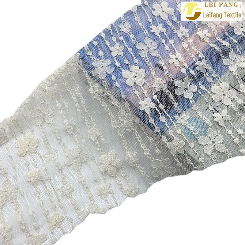 Neuer elastischer Brokat-Spandex-Rattan-Blumen-Spitzenstoff für Kleid oder Hemd