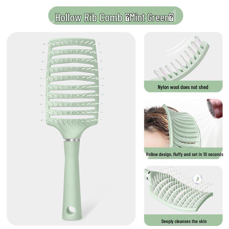 

Women s Curved Rib Comb for Fluffy, Curly, Long Hair Styling and Massage