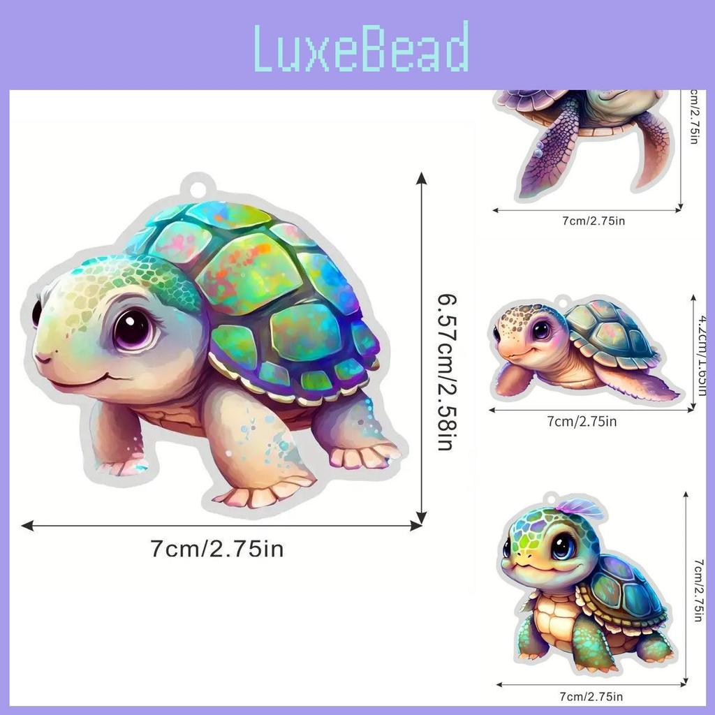 Colorful Acrylic Car Hanging Decor Cute Cartoon Style Home Decoration Accessories