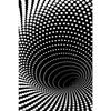 Stampe Poster con Illusioni Ottiche Astratte Per Soggiorno Decorazioni per la Casa Bianco e Nero Trippy Psichedelico Pittura su Tela Arte da Parete