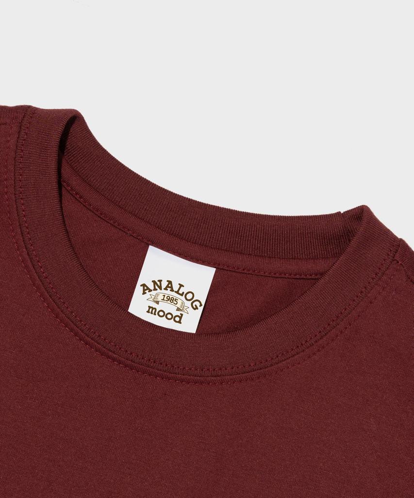 ANALOG MOOD A-Mood Logo Short Sleeve T-Shirt (Wine)