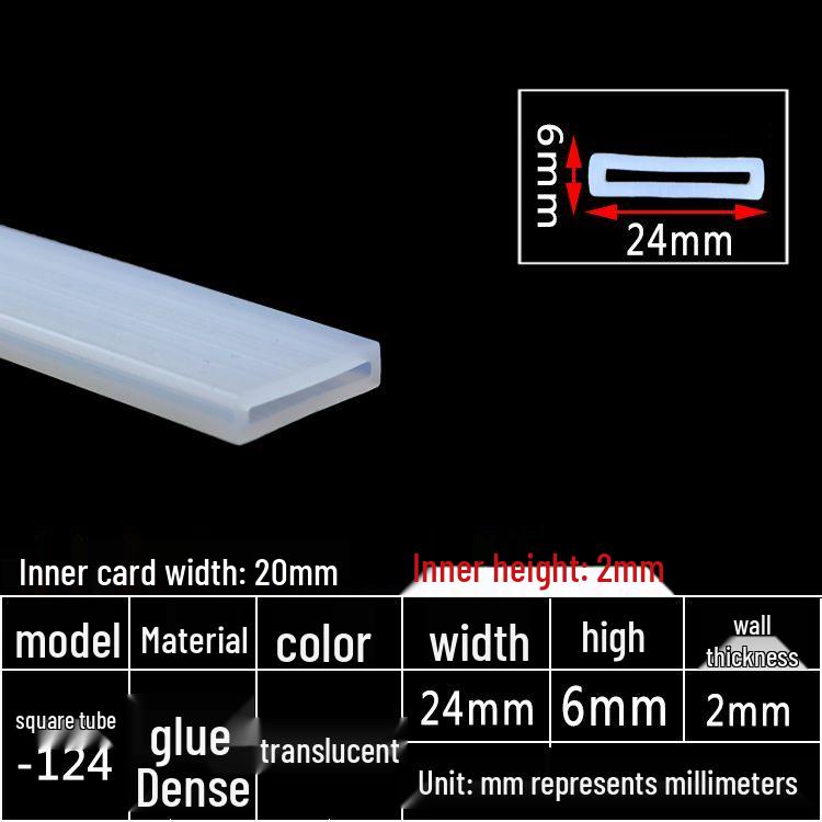 High-Temperature Resistant Silicone Square Tubing: Durable, Customizable, Aging-Resistant Rubber Sheath and Hollow Sealing Strip.