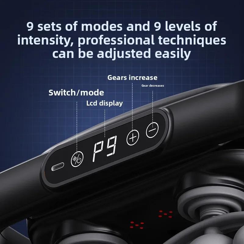 Multifunktionale Elektrische Ganzkörper-Massagepistole 18-Kopf Handgehaltene Körpermassagepistole Zum Entspannen der Muskeln Professionelle Faszienpistole