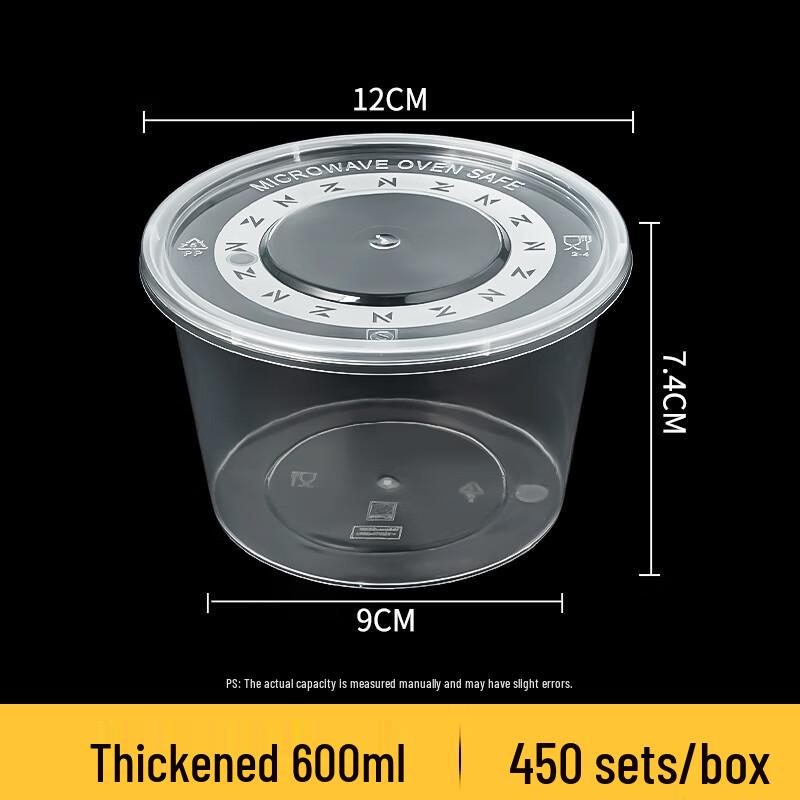 Disposable Round Transparent Soup Bowls