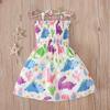 Kid Girl's Strap Suspender Solid Color Dress Skirt