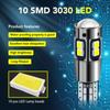 T10 501 W5w 3030 10smd billed feilfri Canbus side lyspærer hvit