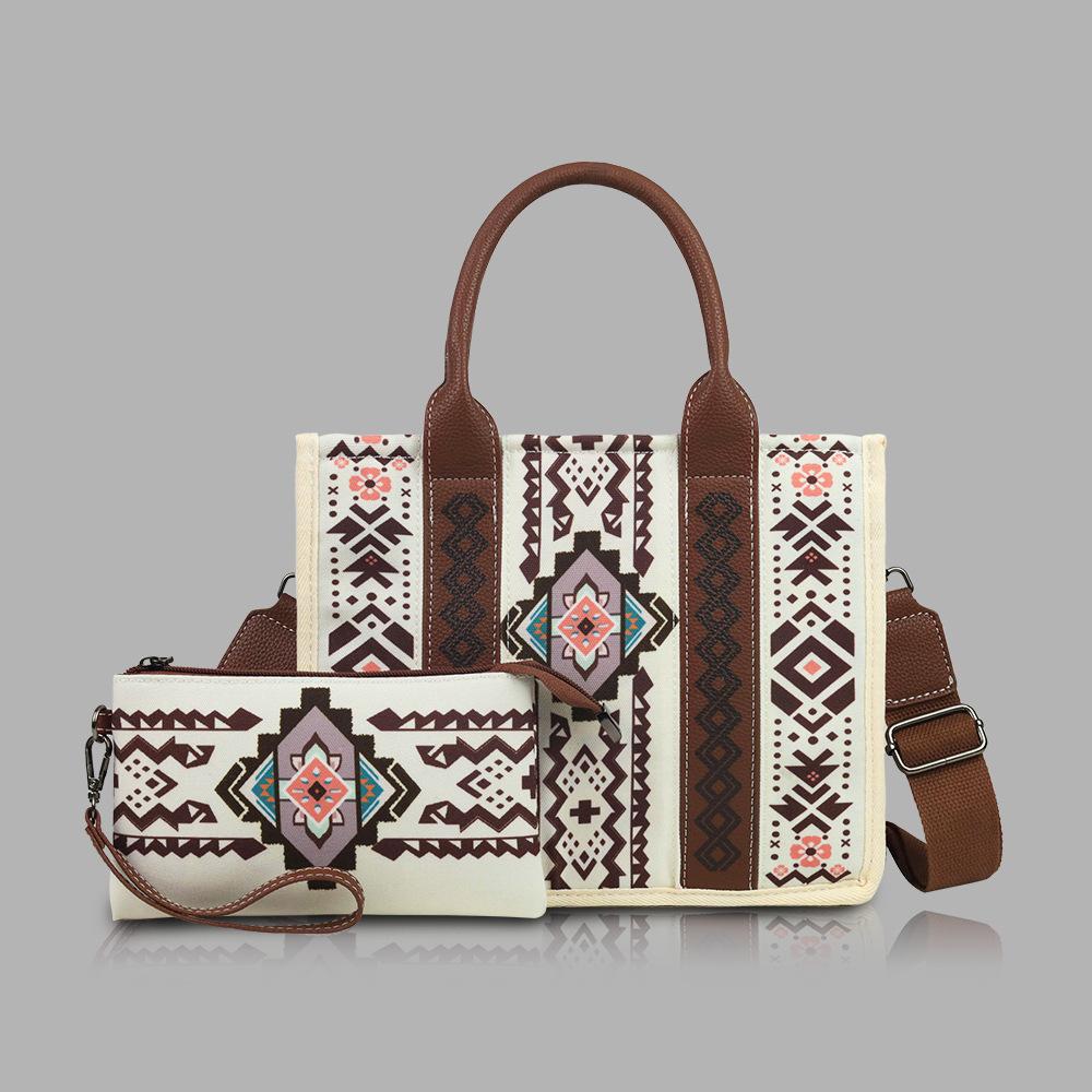 Bohemian Ethnic-style Handbags, Hand-held Mother-and-child Bags, and Retro Tote Bags for Commuting