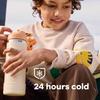 Kids Wide Mouth Stainless Steel Bottle, 18oz (532ml), Coconut Design, Insulated and Cold Water Bottle (Official Japanese Product)