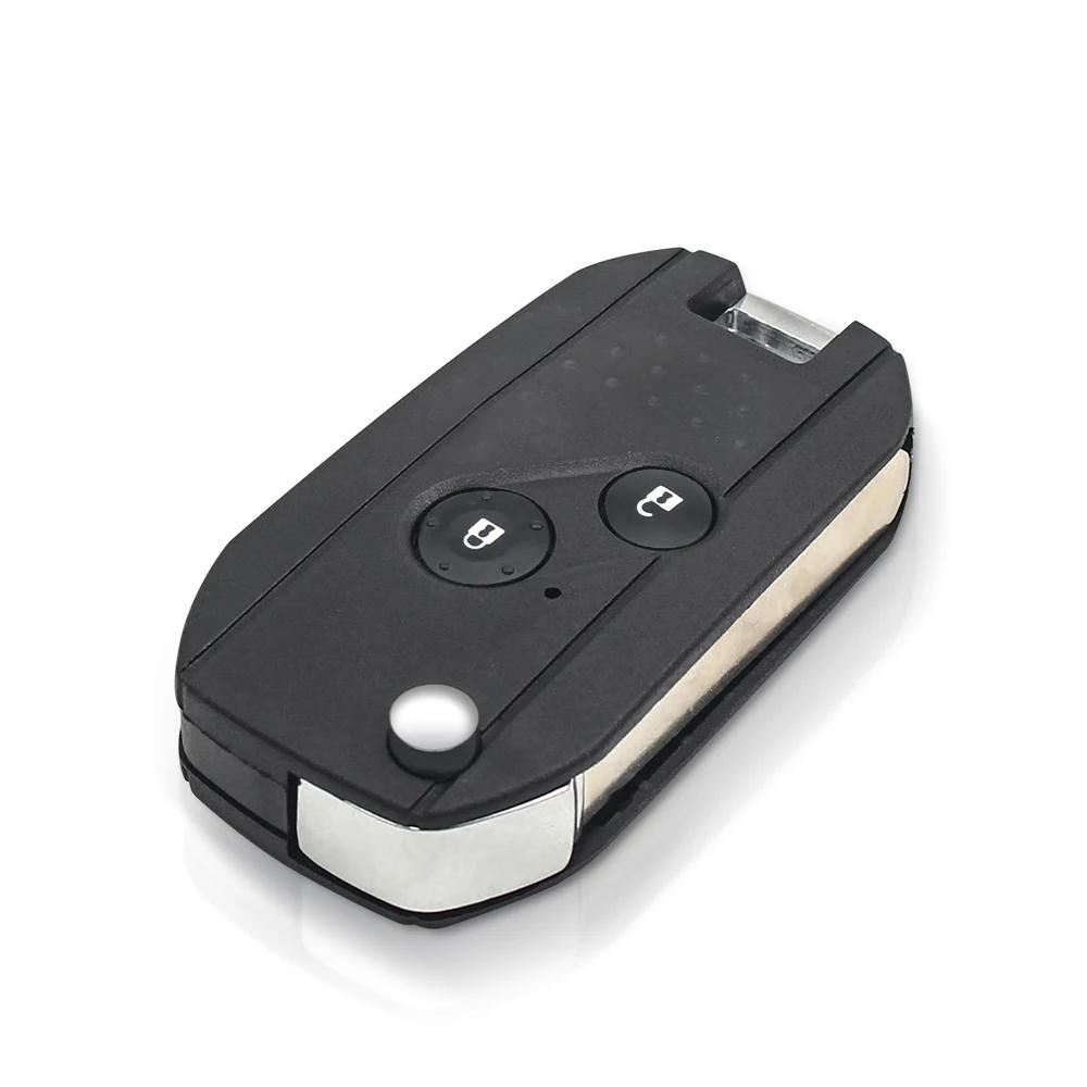 2/3/4Btn Modified Filp Remote Key Shell Fob Case For Honda Fit Crv Civic Insight Ridgeline Hrv Jazz Accord 2003-2013
