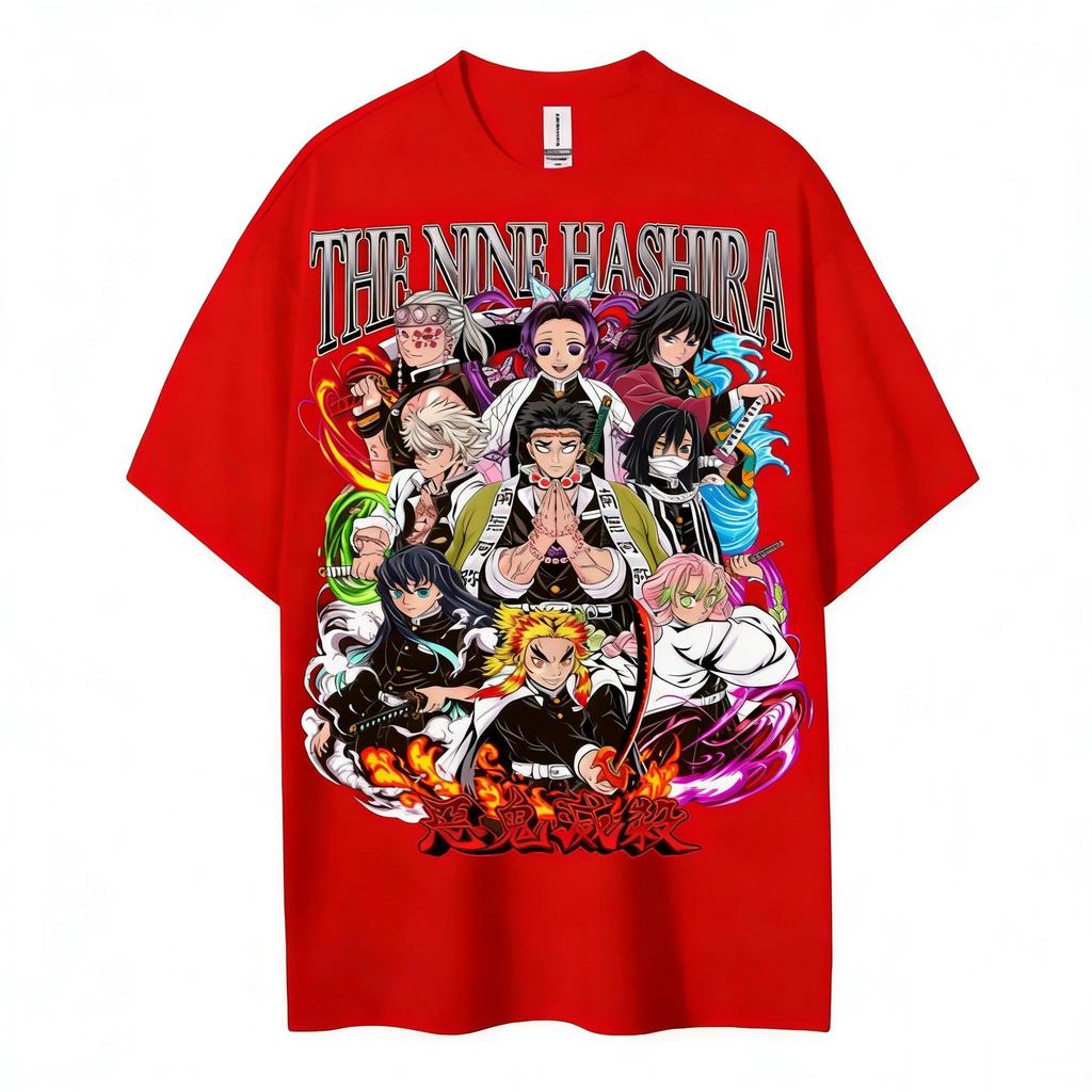 Demon Slayer Hashira T Shirt Men Women Anime Graphic Tee Cotton Short Sleeve Casual Tops Summer 2026 Kimetsu No Yaiba Streetwear
