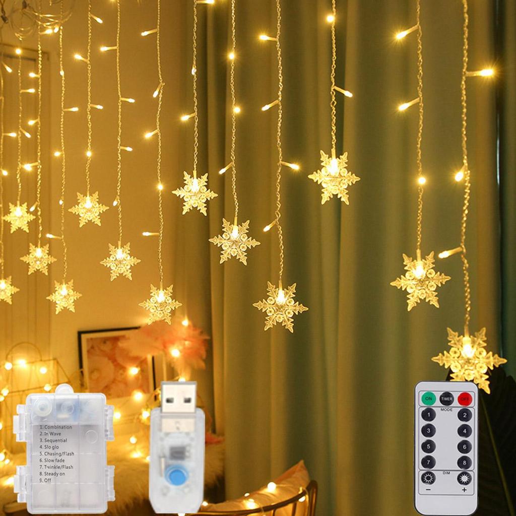 3M 72LED Icicle String Lights Christmas Garland Curtain Fairy Lights Outdoor For New Year Party Wedding Garden Terrace Patio Decoration