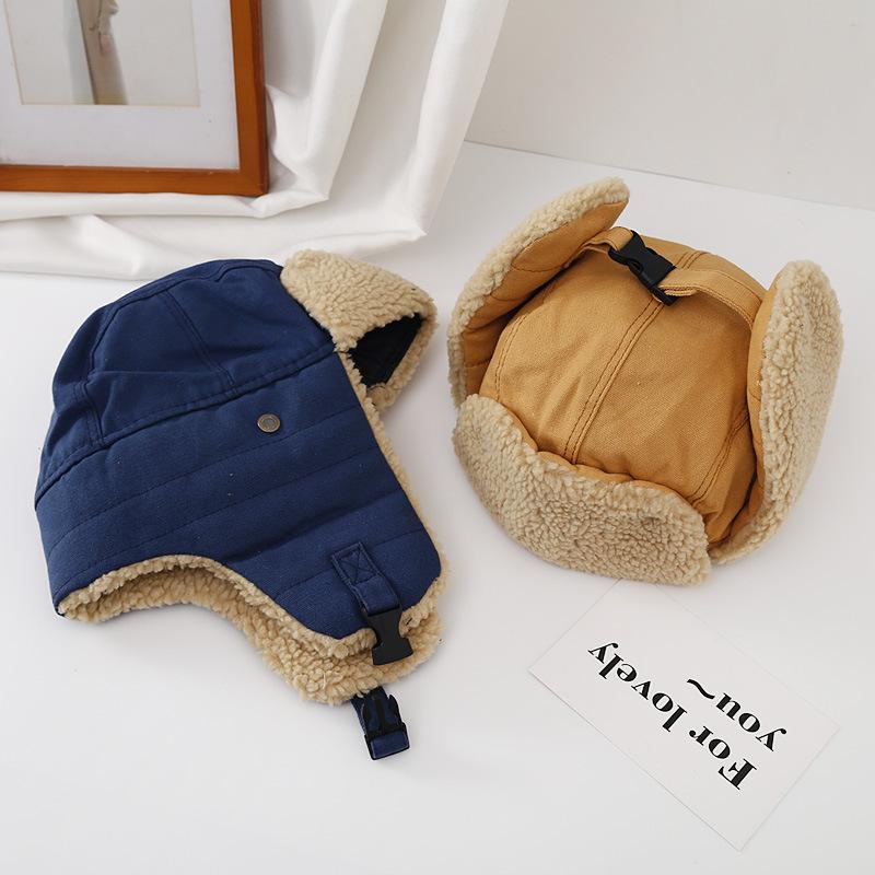 Lei Feng Hat Women's Winter Warm and Cold Ear Protection Cotton Hat Outdoor Riding Hat