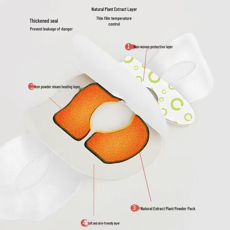 Mugwort Steam Eye Mask for Students, Office Workers, and Seniors - Relieve Eye Fatigue with Hot Compress
