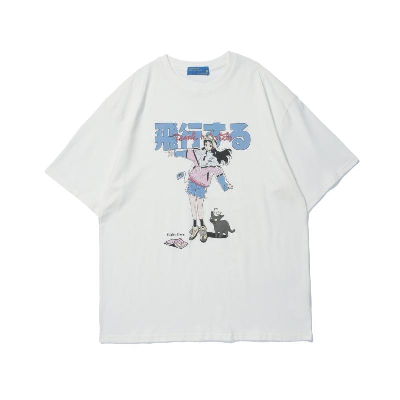 Streetwear Tshirts Y2k Clothes Japanese Style T-shirt Women's Short Sleeve Top Ladies Outfits Harajuku Clothing Kawaii Cute Tees