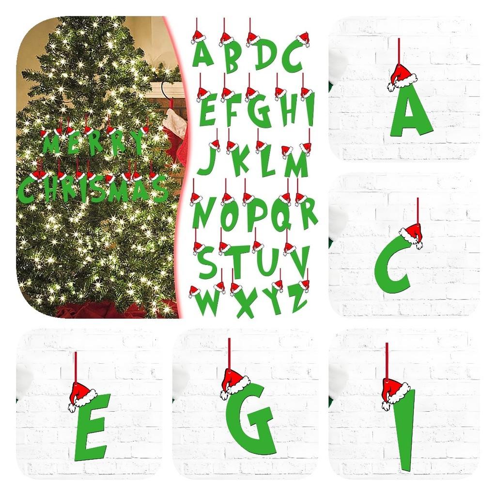 Ideas 26 Christmas Letter Ornament Pendant Christmas Tree Home Gifts Partys