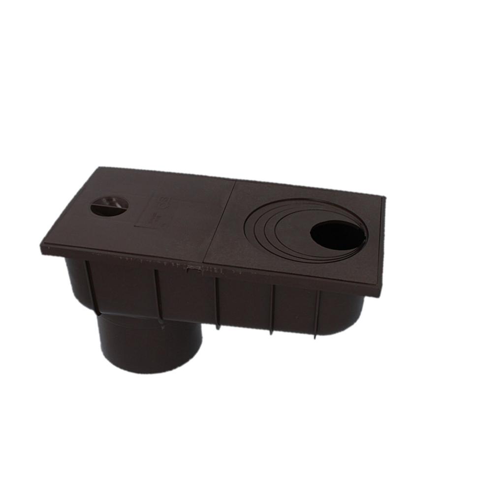 Gutter Settling Tank Gutter Cleaner Inspection Manhole Bottom Drain 110 Brown