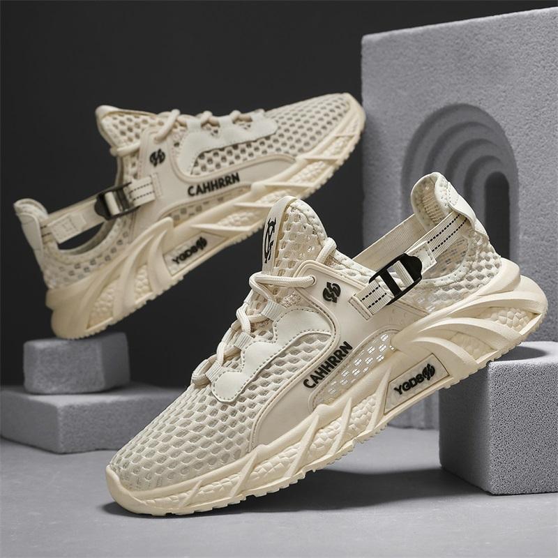 New Fashionable Men's Delicate Comfortable Flexible Breathable Anti Slip Wear-resistant Mesh Casual Sports Shoes Sneakers