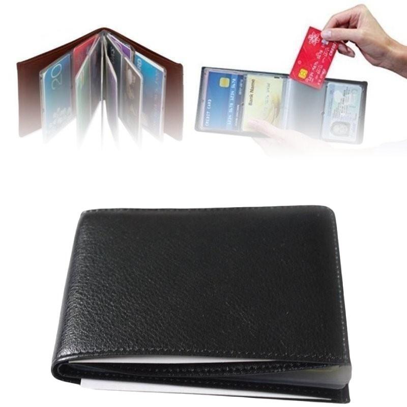 Large Wonder Wallet Capacity Change Card Pack Cardcase Pu Material Solid Color