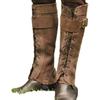 Medieval Renaissance Warrior Greaves Knee Pads Cosplay Shoe Covers