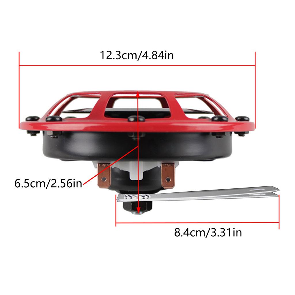 12V 110dB Mount Electric Horn for Vehicle SUV Car Motorcycle Waterproof LoudHorn
