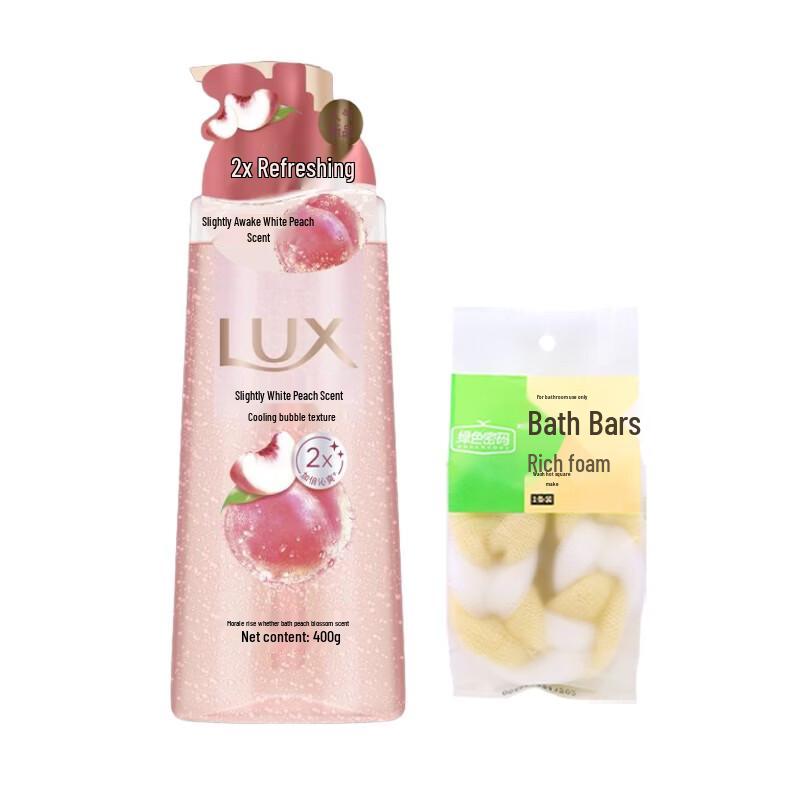Lux White Peach Scent Foaming Body Wash