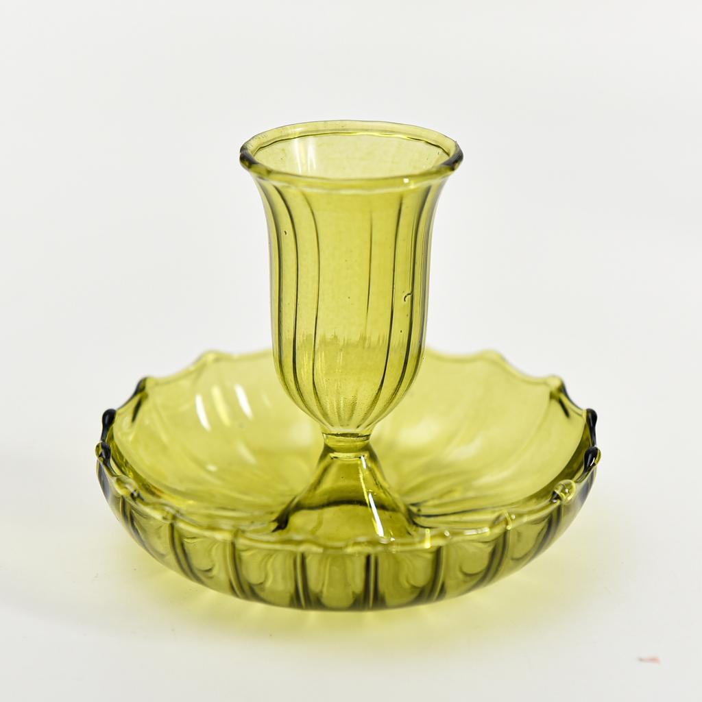 Multi-Color Glass-Style Candle Holder Creativity Romantic Desktop Candlestick Ornament for Home Living Room Room Decoration Gift