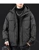 Men's Trendy Thickened Hooded Down Jacket, Winter 2025 Collection, Plus Size Workwear Outerwear