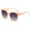 New Rivet Big Frame Wide-brimmed Sunglasses Female Cross-border Foreign Trade Fashion Cat's Eye Sunglasses Outdoor Riding Sunglasses.