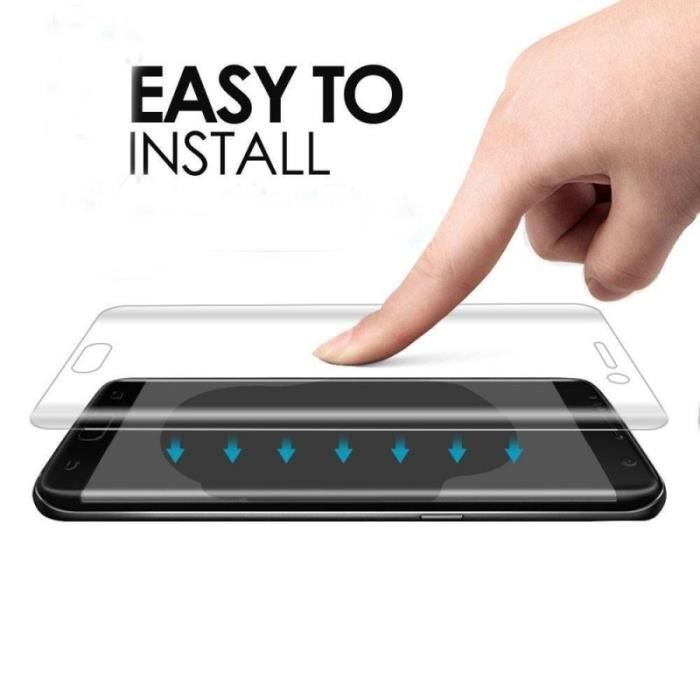 Film de protection d'écran - invisible - samsung galaxy s9 - pack de 3 - verre trempé - résistant aux rayures
