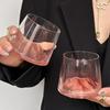 Ins Style Mt. Fuji Creative Pink Glass: Elegant Mountain Range Whiskey & Liquor Cup