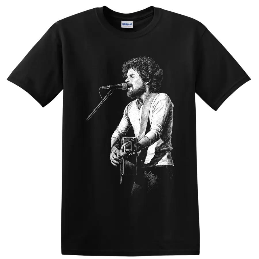 Don Henley Drummer Silhouette Musician Graphic T Shirt Classic Rock Concert Tee