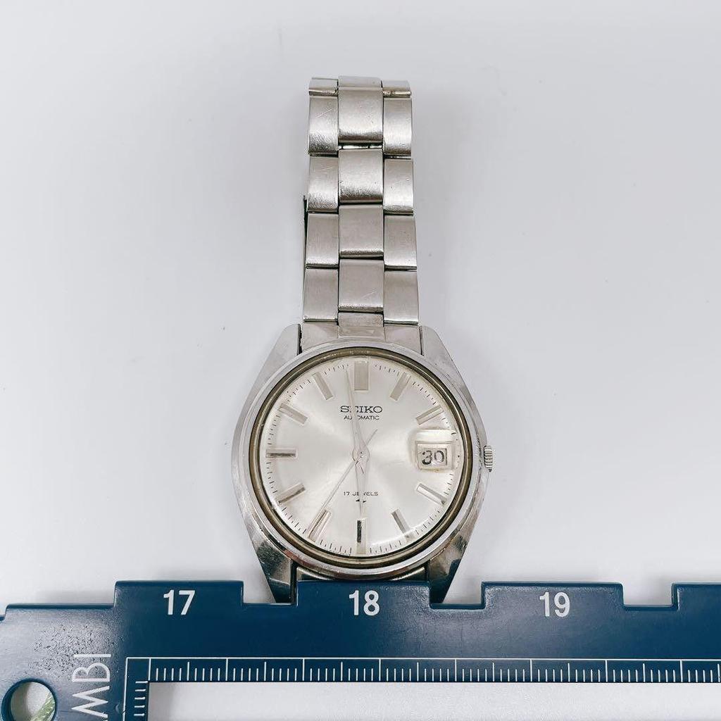 Used Working Seiko Watch Automatic Vintage Men's 7005-8000 Date SEIKO Silver