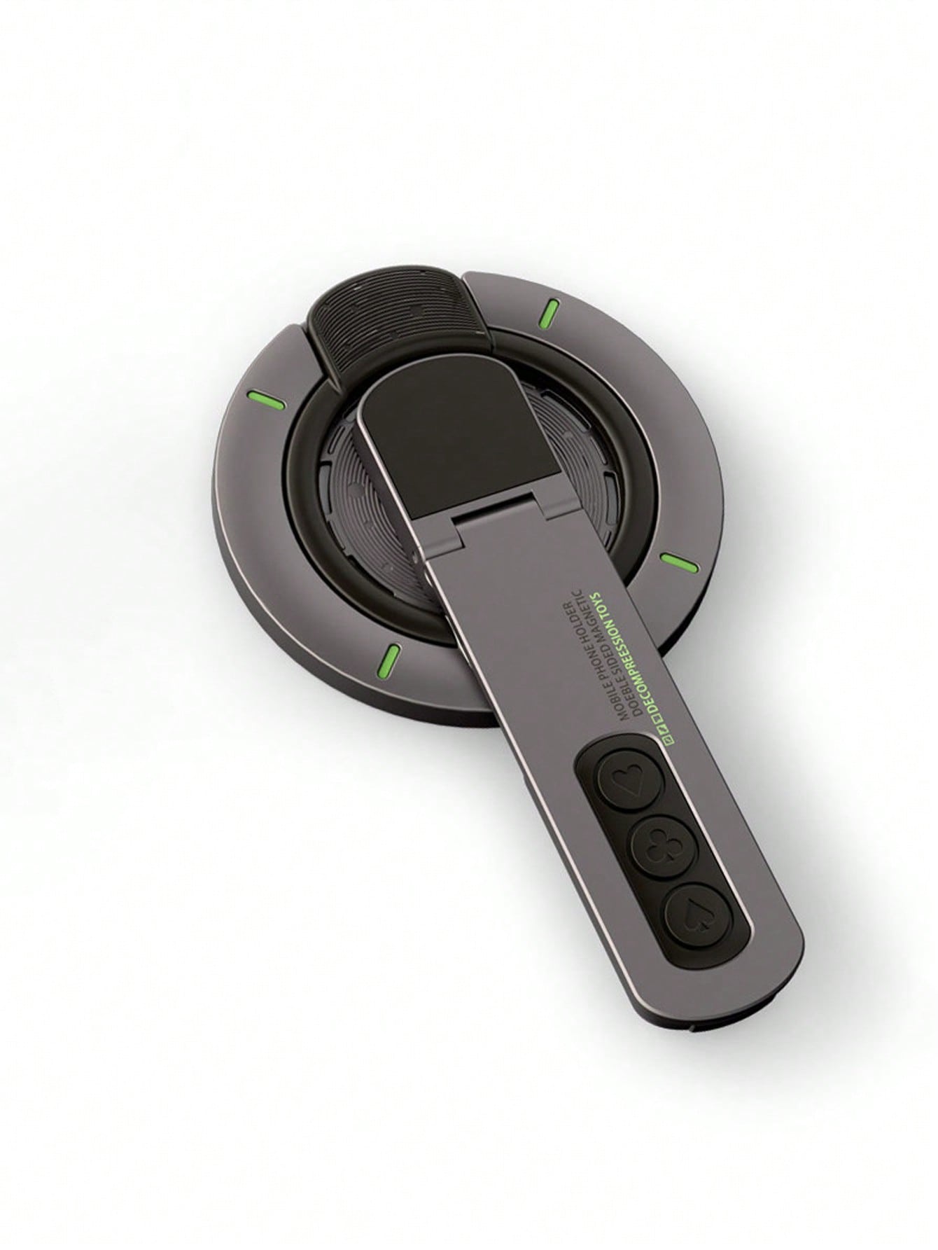 Double-Sided Magnetic Phone Mount | 360° Rotatable, Foldable, Universal for Car/Kitchen/Gym