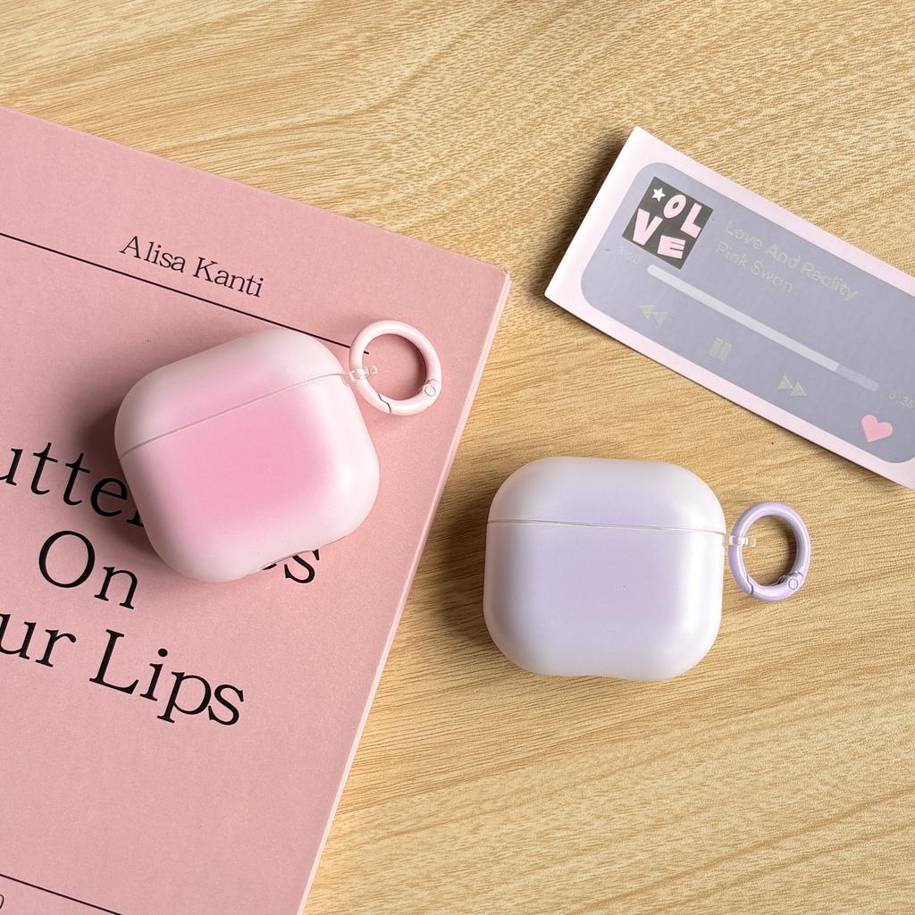 Cute Chic Macaron Series Colore Smudging Matte Earphone Protective Case Cover For AirPods 1 2 3 4 Pro Pro2 Pro3