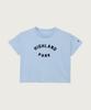 Women'S New York Lettering Short Sleeve T-Shirt Light Blue