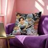 Kpop CORTIS Square DoubleSided printed Pillow Case Bedroom Bedside Pillow Sofa Cushion Cover