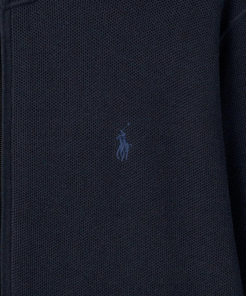 POLO RALPH LAUREN Full Zipper Cotton Sweater - Navy