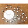 Große Reifen Super Große Kreis Perlen Ohrringe Dünn Hängend Gold Silber Elegant Hochzeit Damen Accessoires Schmuck Geschenk für Sie gold 60mm