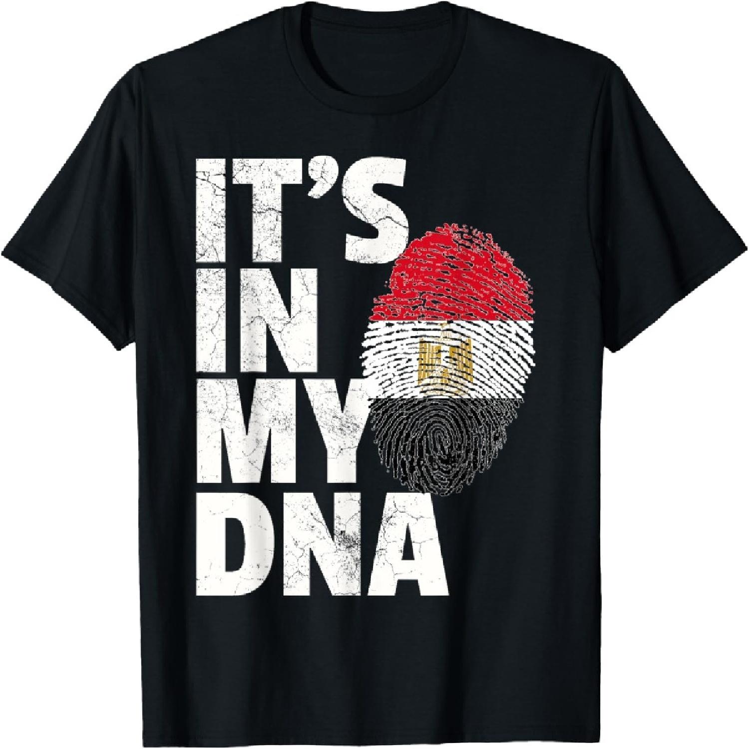 IT S IN MY DNA Egypt Egyptian Flag Men Women Kids Gift T-Shirt XXXXXL разноцветный