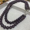 New Chinese High-Grade Gray Opal Handmade Beaded Necklace Niche Retro French Double-Layer Stacked Neck