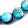 [GOLD STONE] Glowing Hateruma Blue Firefly Glass 12mm Bracelet from Hateruma Island, Okinawa, Inner Diameter: Approx. 19cm