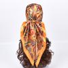 High Quality Silk Scarves Women Square Satin Hijab Scarf Plain Handkerchief Shawls Wraps Head Female Headband Islamic Bandanna