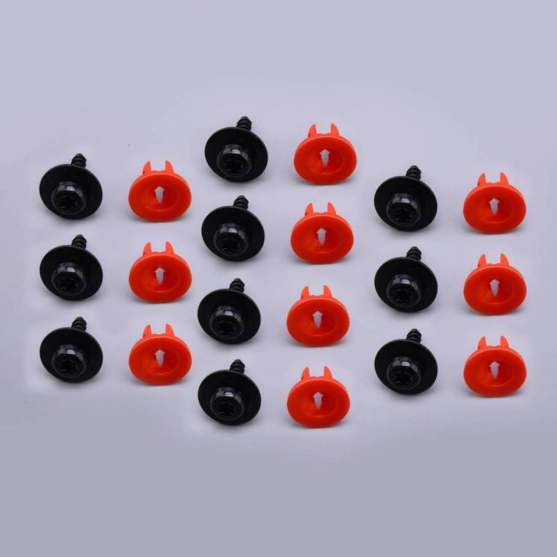 1019377 6881291 10 Sets Engine Splash Shield Screws & Retainer Nut W702413S307 W702438S300 Fit for Ford C-Max F-150 Focus Escape