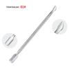 Stainless Steel Double-Ended Cuticle Pusher for Nail Art and Manicure